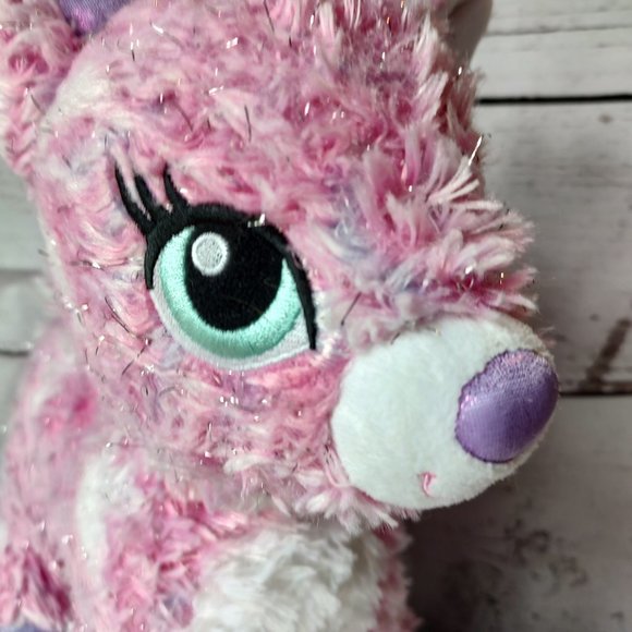 Build a Bear Twinkle Deer Pink Reindeer Stuffed Animal Plush Sparkle BABW 15" - Picture 2 of 9